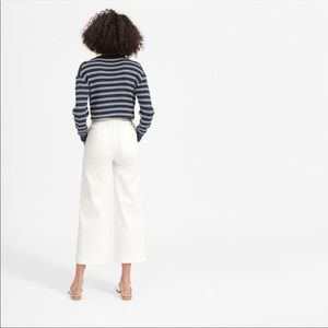 Everlane white crop jeans